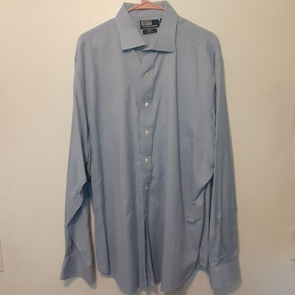 Polo Ralph Lauren Regent Men's 2XL Blue Classic Fit Long Sleeve Button Up Shirt - Picture 1 of 8